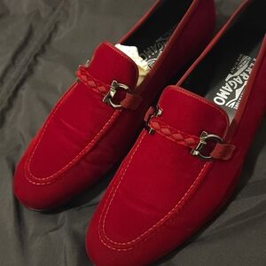 Salvatore Ferragamo Men's Red Loafers